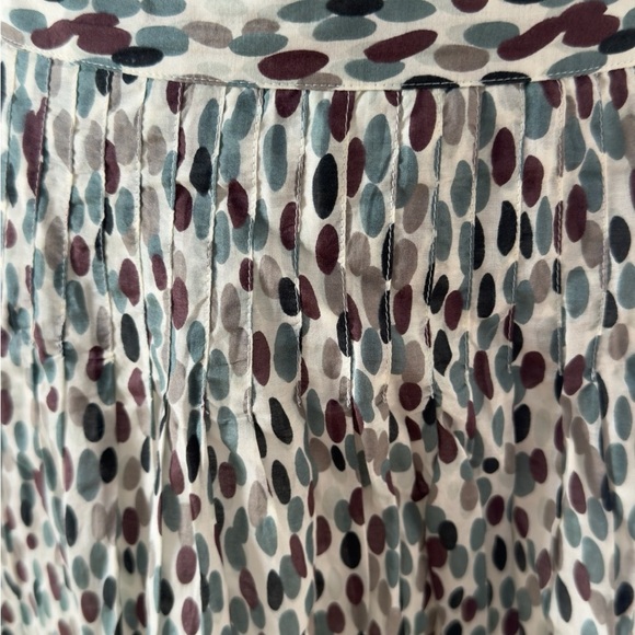 Banana Republic Printed Oval Dot Midi Skirt Size 12 - Picture 2 of 7